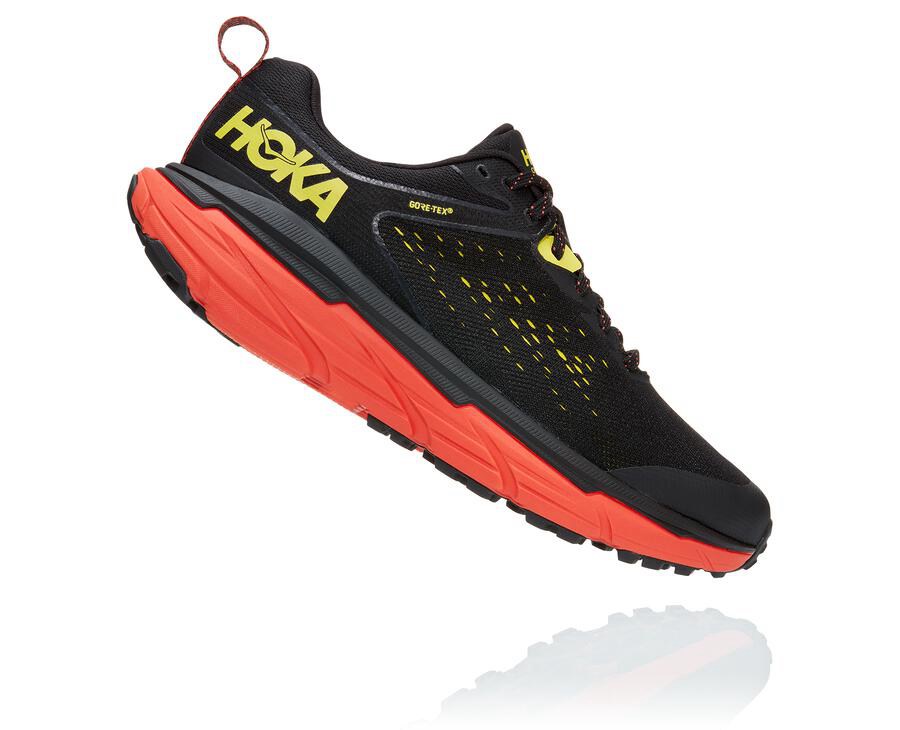 Hoka One One Spor Ayakkabı Erkek Siyah/Kırmızı - Challenger Atr 6 Gore-Tex - ZR0386742